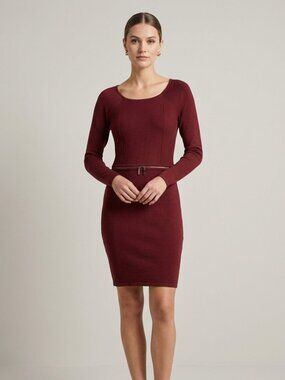 Marc New York Burgundy Zipper Dress